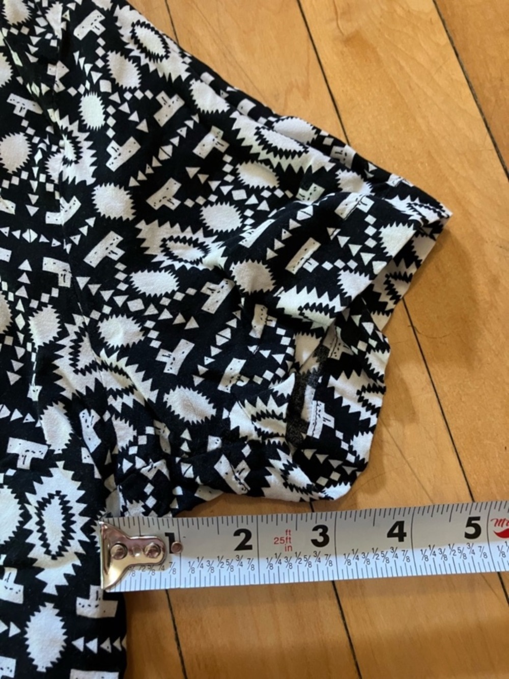 Primark Tribal Print Short Sleeve Button Down Summer Lightweight Shirt Medium - Picture 9 of 10